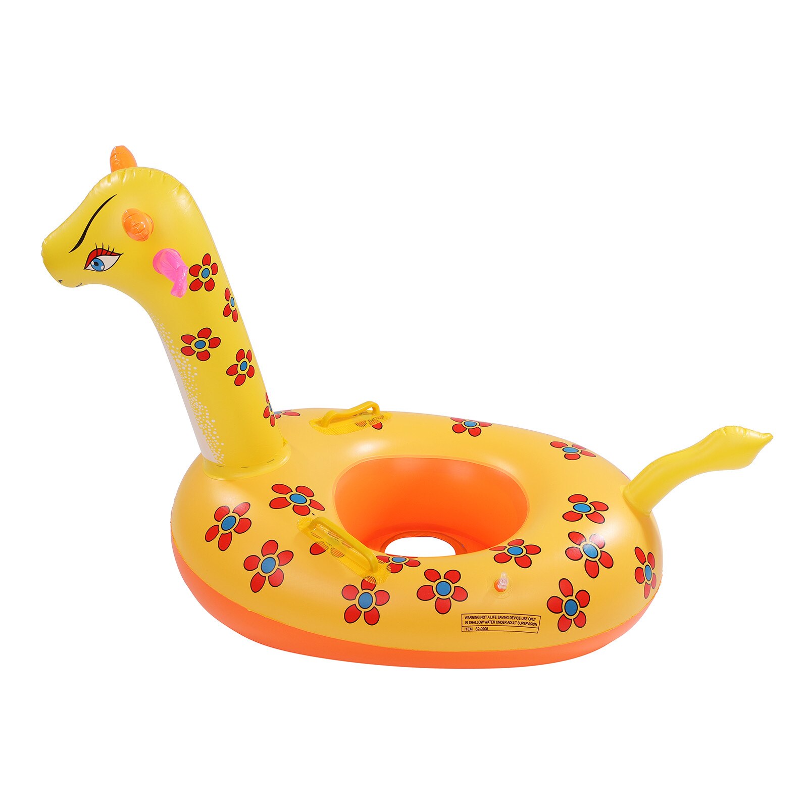 Zwemmen Babyzitje Ring Giraffe Zwembad Drijft Opblaasbare Kids Water Float Ring Met Handvat Zwemmen Ring Zwembad Voor Kinderen