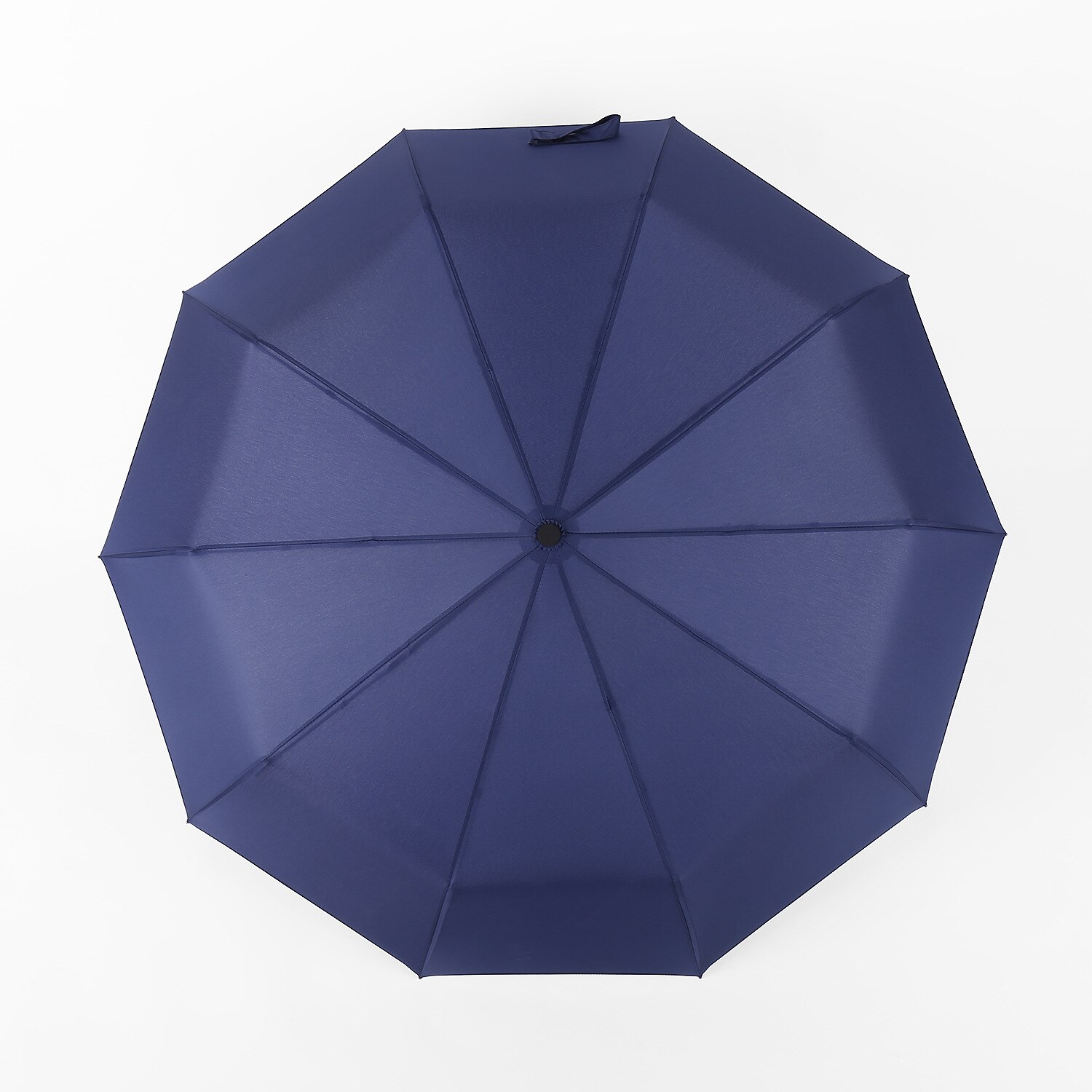Automatisk paraply tre folde paraply enkel ensfarvet mænd forretning paraply 10k forstærket vindtæt stærk paraply: 05