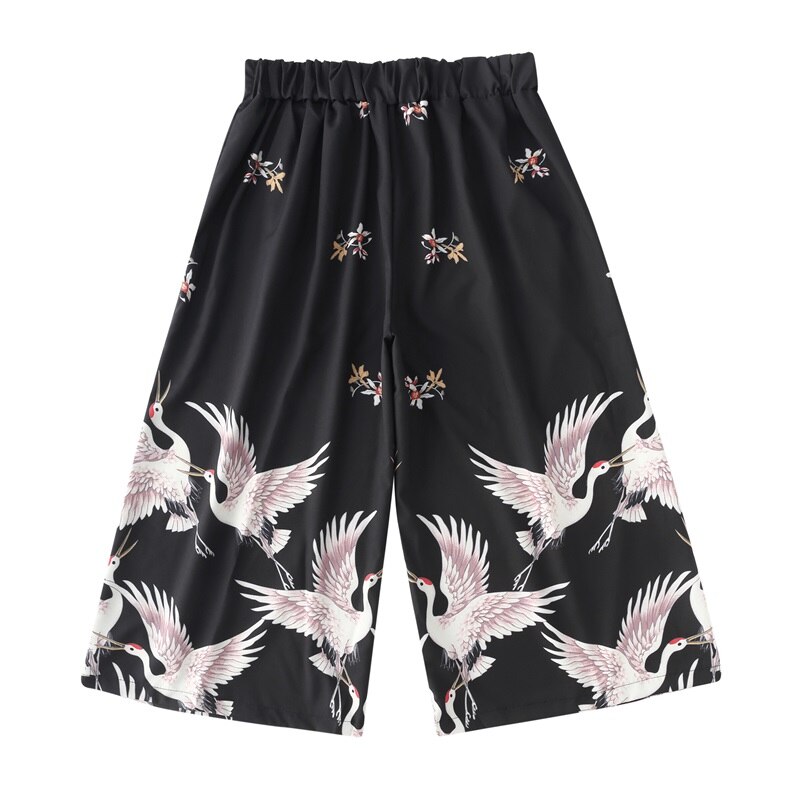 Chinese Style Wide Leg Pants Asian Streetwear Vintage Casual Sweatpants Hippie Pants Men Japanese Trousers Kimono Pants 10832