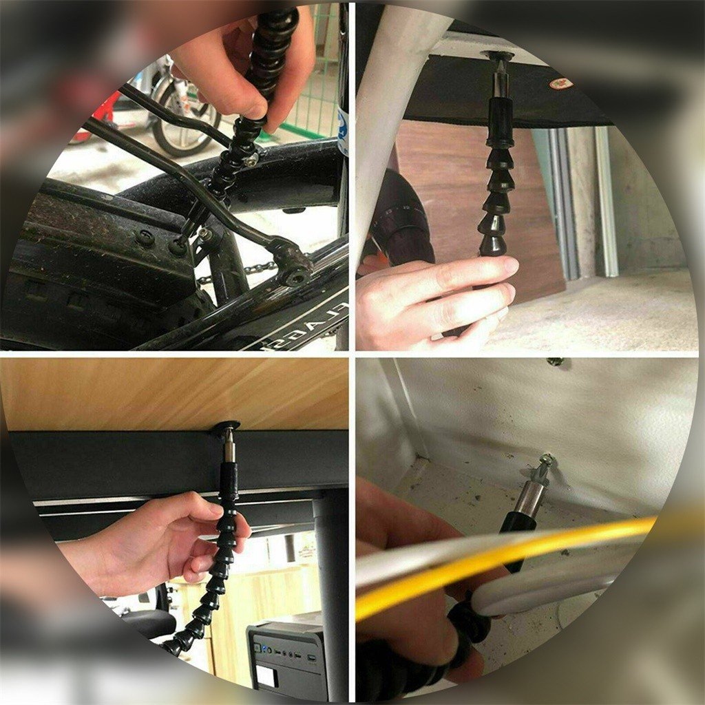 2 Pcs Haakse Boor En Flexibele As Bits Extension Schroevendraaier Bit Houder