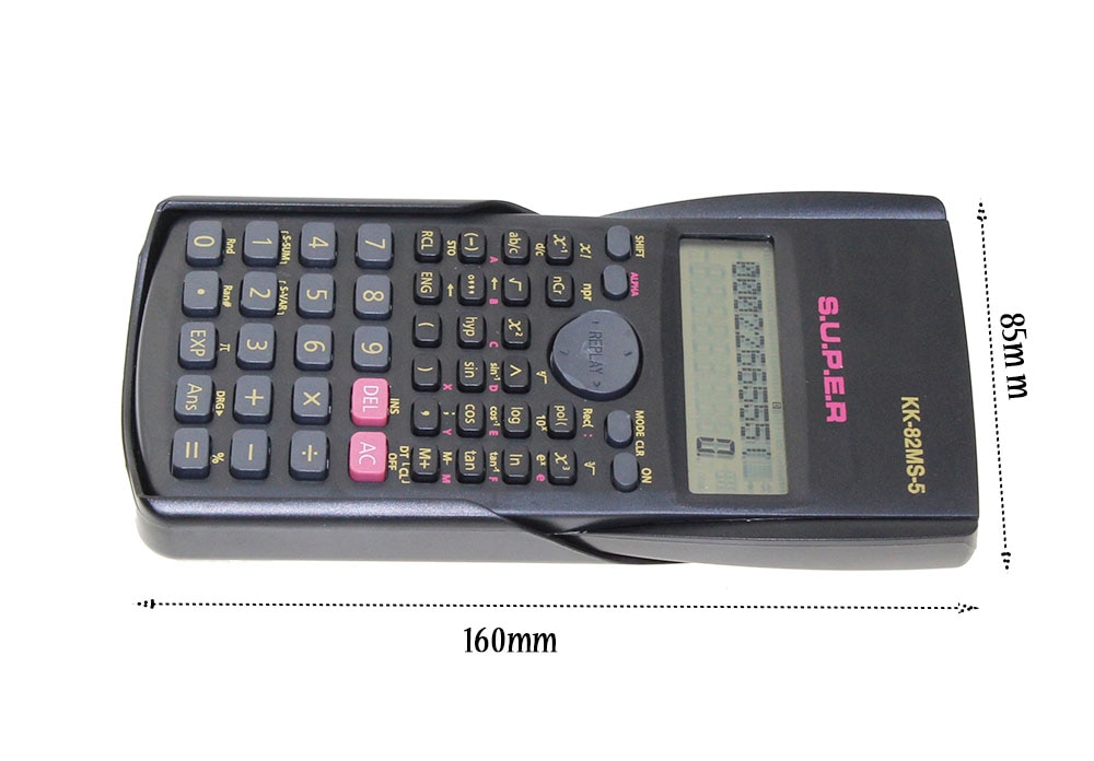 82MS-5 Handheld Multi-function 2 Line Display Scientific Calculator Portable Multifunctional Calculator For Mathematics