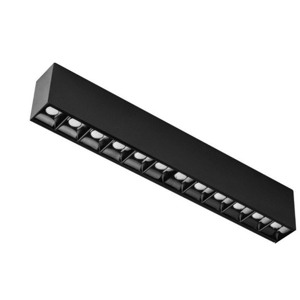 Iluminación comercial DC 24V, luces Led negras, focos magnéticos de punto para estilo Simple, decoración del hogar 3000K 6000K