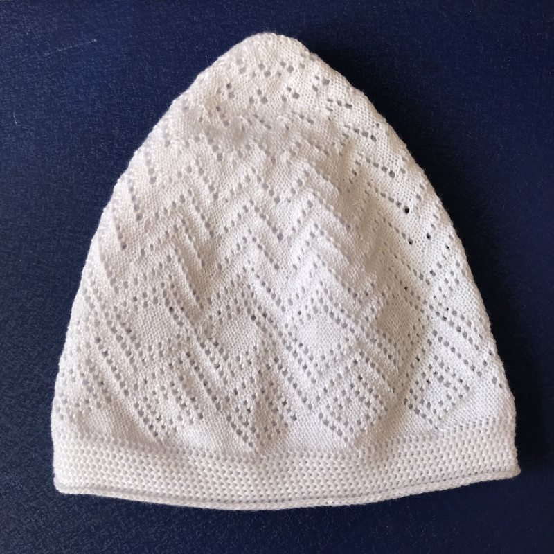 Chapeau de prière musulman or homme islamique Turban indien pour hommes arabie saoudite vêtements Islam Keffiyeh turc Kufi casquette mari écharpe: WHITE