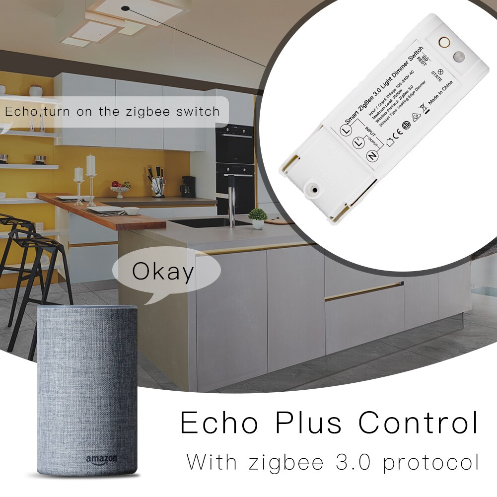 Zigbee 3.0 Diy Smart Home Automation Dimmer Afstandsbediening Werk Met Echo Plus Alexa Smartthings Fit Voor Meest Zigbee hub