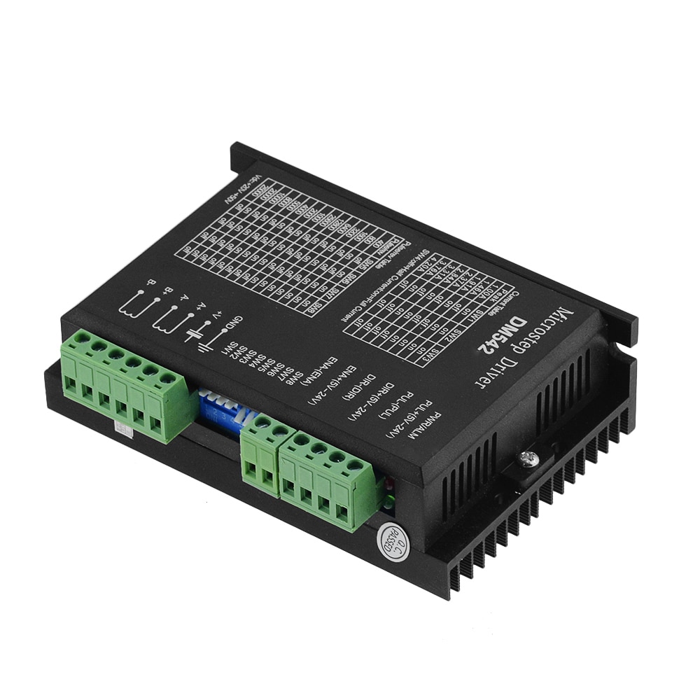 DM542 Stepper Motor Controller 2-phase Digital Stepper Motor Driver 18-48 VDC Max. 4.2A for 57 86 Series Motor