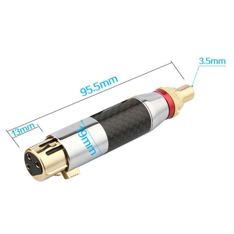High End Audio Jack Rca Naar Xlr Female Connector Luidsprekers Hifi Microfoon Adapter Audio Versterker Sound Mixer Diy Rca Converters