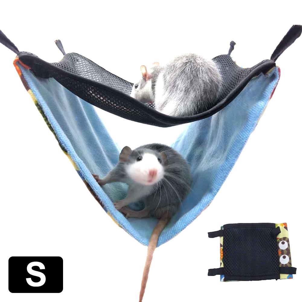 Hamster Haak Hangmat Chinchilla Fretten Double-Layer Ademend Mesh Opknoping Bed Nest Kleine Huisdier Comfort Koel Bed