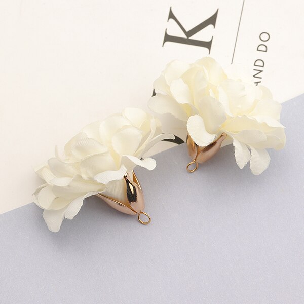 CHENGRUI F145, fabricación de joyas, material artesanal, hecho a mano, metal de cobre, suministros para manualidades, colgantes de flores diy, fabricación de joyas, 10 unids/lote: F14501