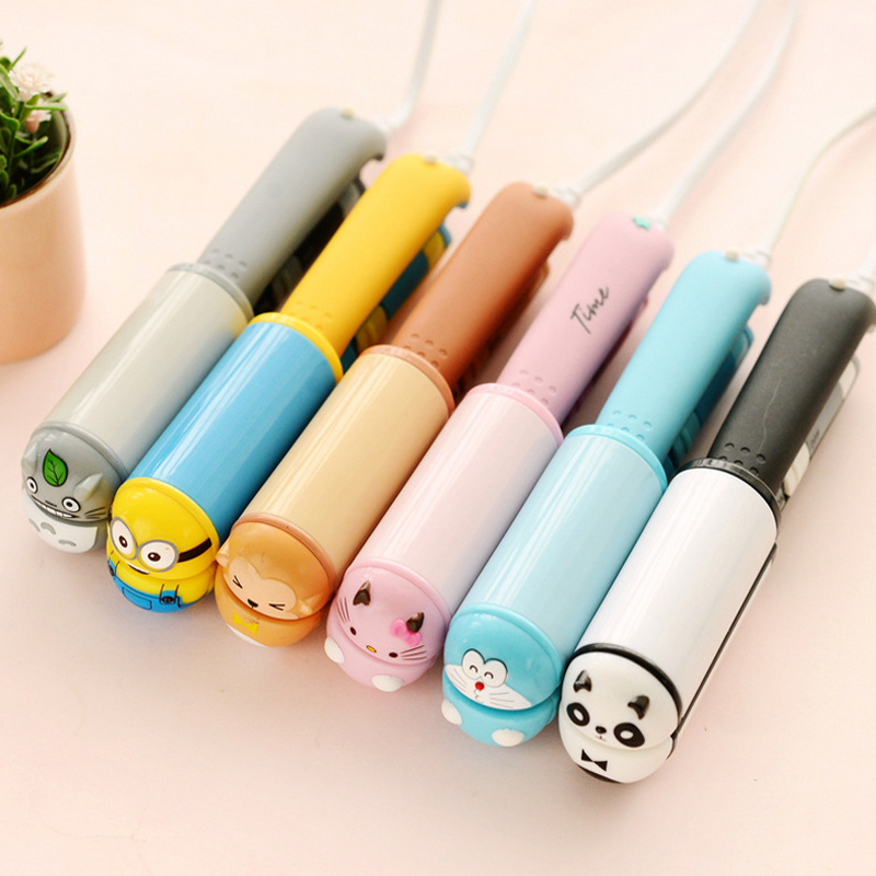 At Cute Mini Flat Iron Ceramic Hair Straightener Small Cartoon Hair Curling iron Travel straightening Tools