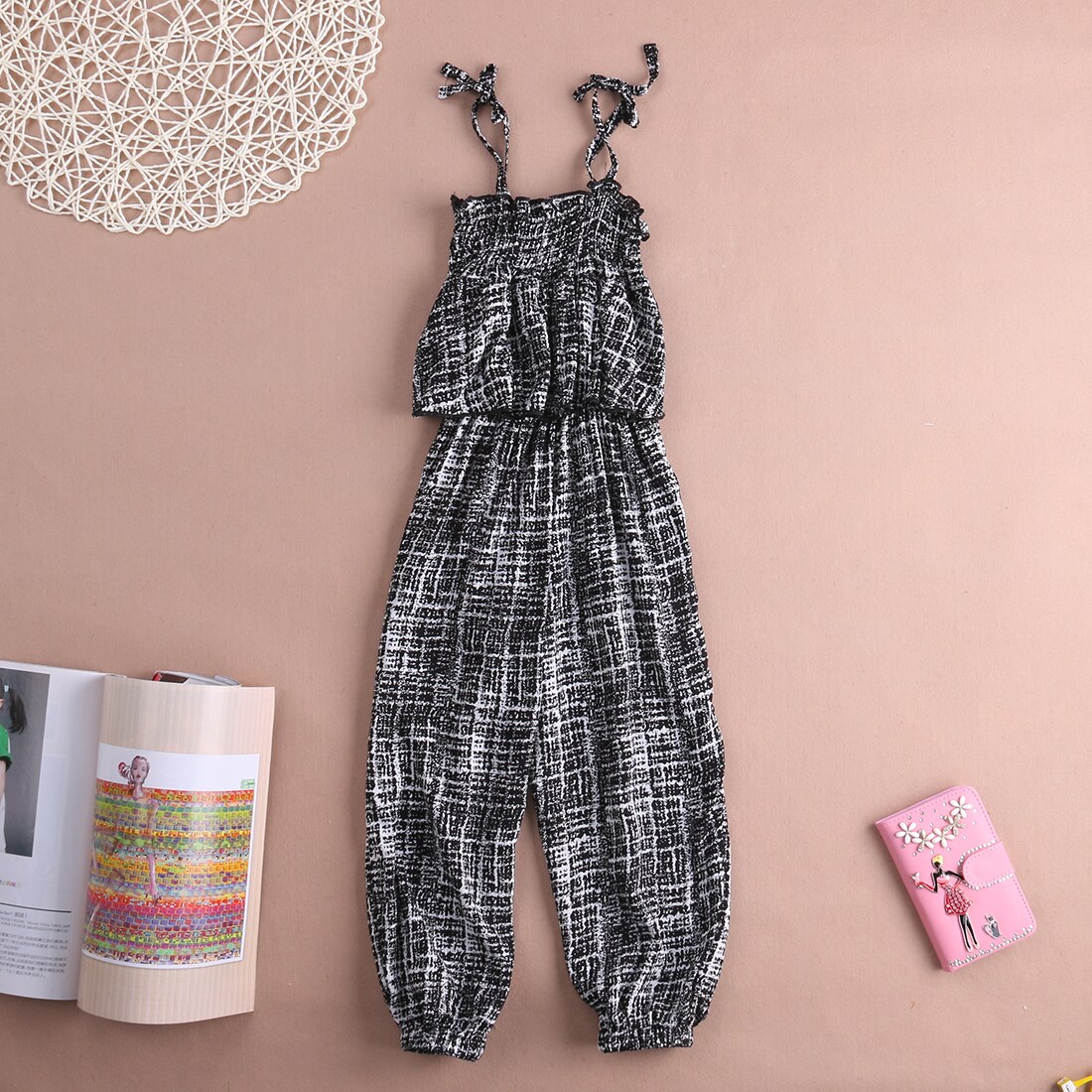 baby jenter klær låve romper låve ryggløs alt i alt jumpsuit lekedress klær 2-7y