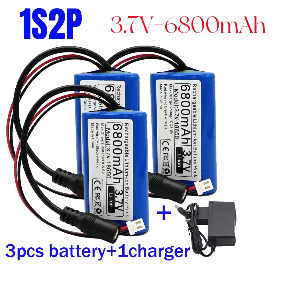 Microcontrolador de batería de litio 3,7 recargable, luz LED para exteriores, Altavoz Bluetooth, fuente de alimentación de respaldo de Audio, 18650 V, 1s2p, 1s3p: Blanco