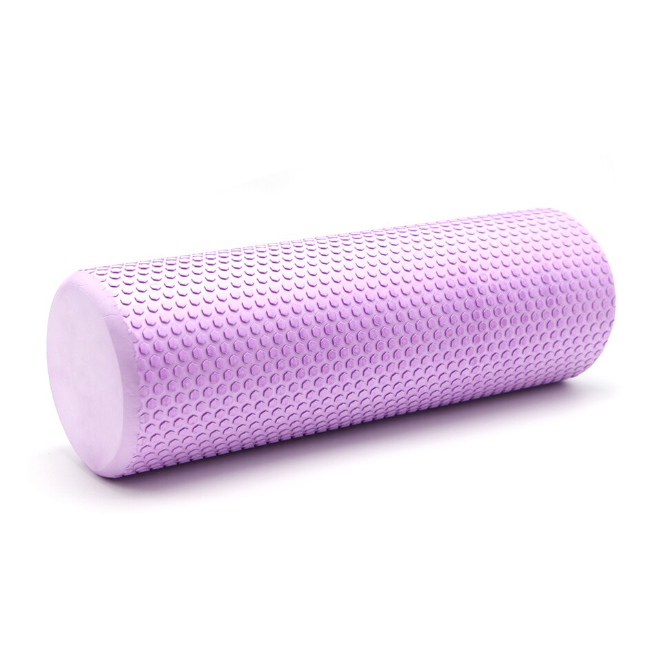 Yoga Pilates Yoga Block Pilates EVA Foam Roller Massage Roller Muscle Tissue Fitness Gym Yoga Pilates Workout Fitness Exercise: Purple45 x15