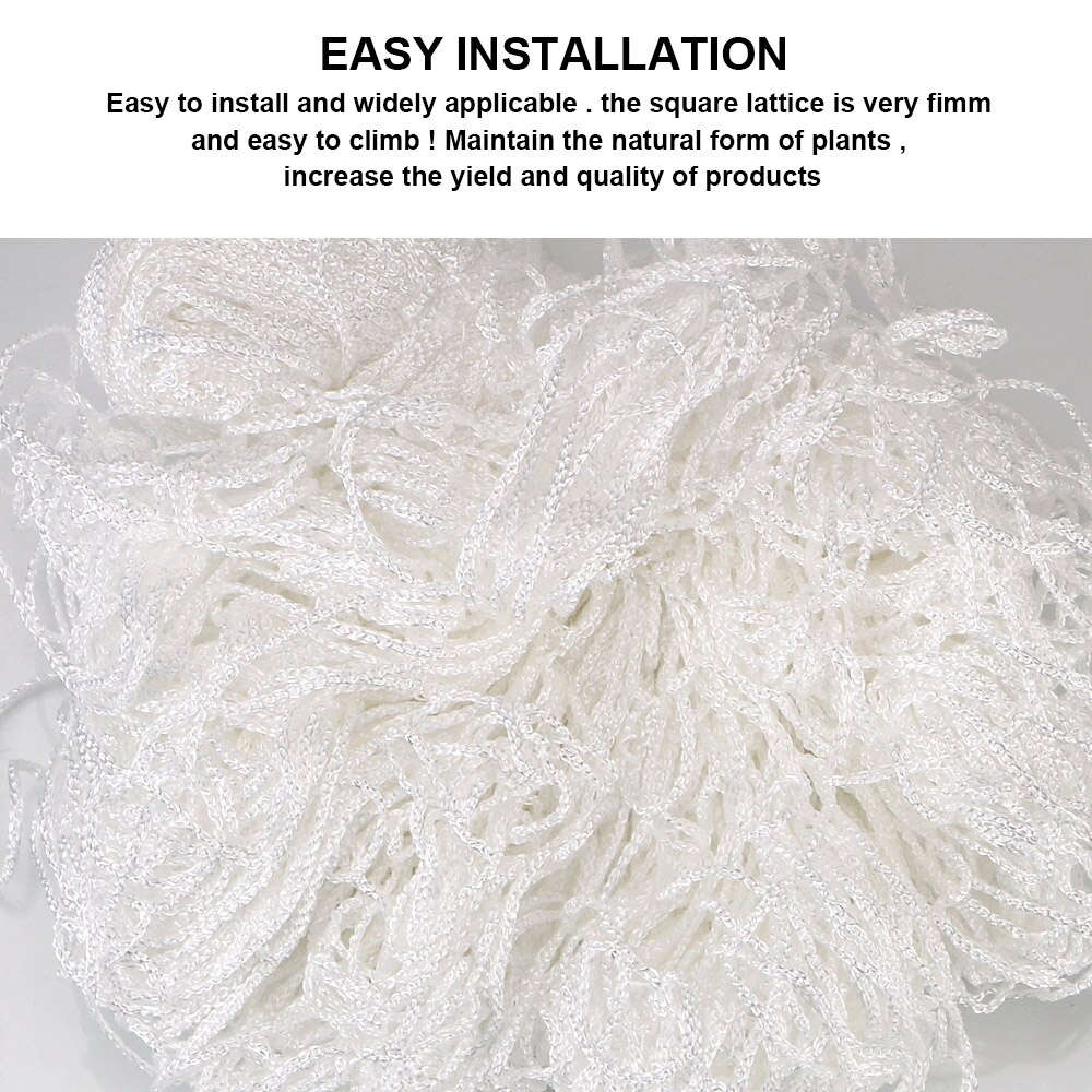 Hydroponics Garden Plant Support Vine Climbing Net Accessories Heavy-Duty Polyester Plant Trellis Netting Multi Use