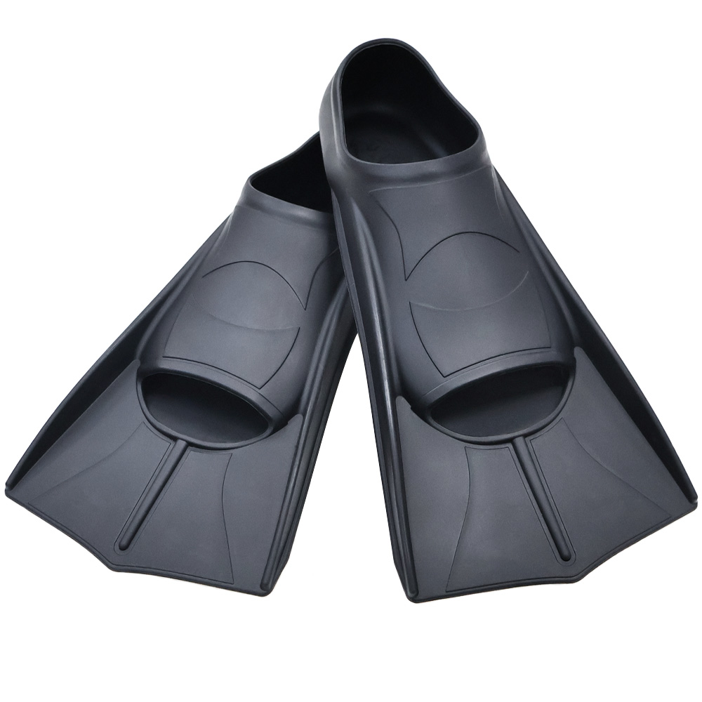 Silicone Fins Swim Training Snorkel Short Diving Flippers Frog Shoes Men Women Breaststroke Freesnorkel Swimming: M / WHITE
