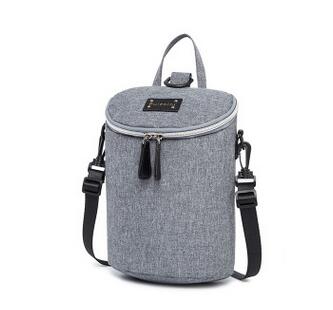Baby Flasche Tasche Mutterschaft Rucksack Pflege Lebensmittel Thermos Aluminium Folie Isolierung Taschen Reise Rucksack Mumie Handtasche: hell grau