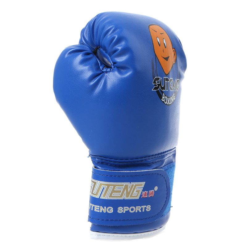 Barn tecknad boxningssäck sparring boxningshandskar träning kamp ålder 3-12