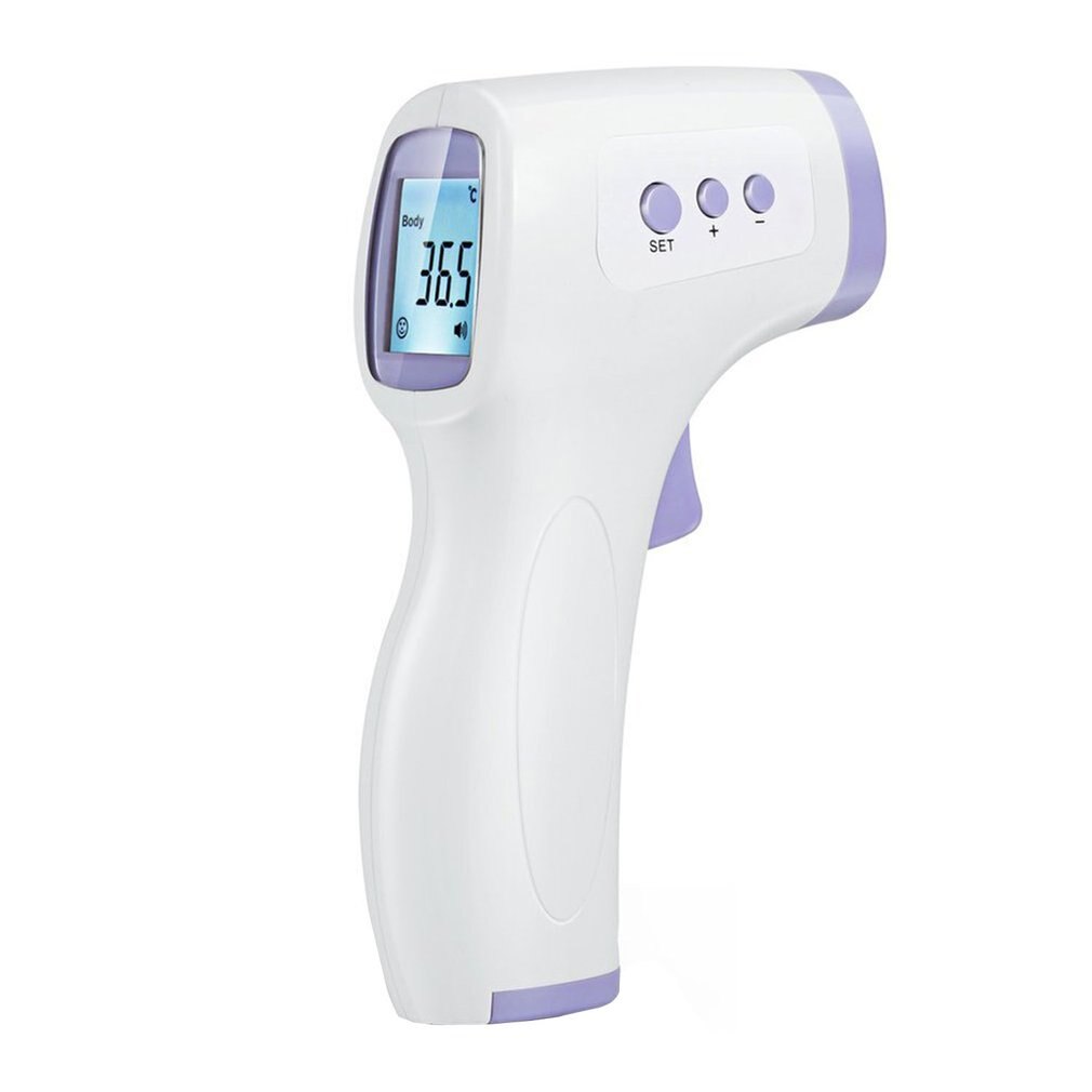 Multifunction thermometer three-color backlit display forehead thermometer digital display infrared alarm human body thermometer