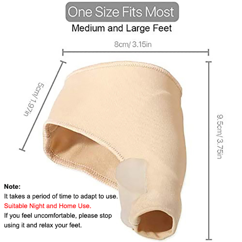 Zehenkorrektur Orthesen Füße Fußpflege Knochen Daumenversteller Korrektur Weiche Pediküre Socken Bunion Glätteisen (1 Paar / 2 Paar)