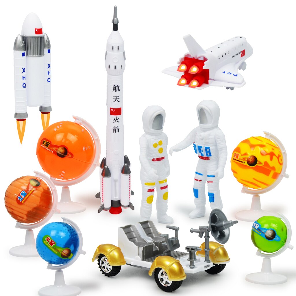 Space Exploration Toy Suit Model Children Plastic Educational Puzzle Toys