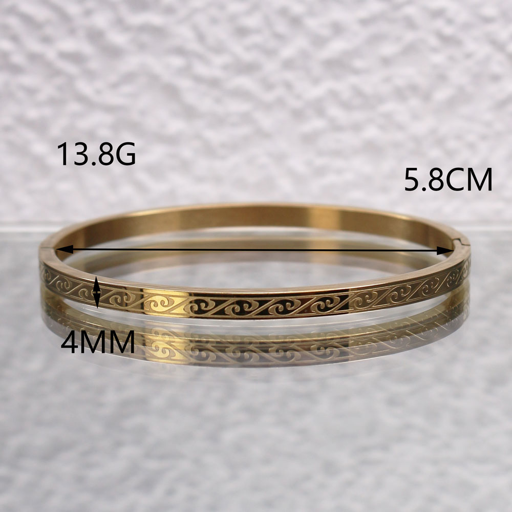 5 cm klein formaat kinderarmband en 5,8 cm diameter moederarmband roestvrij staal sieraden gouden kleur armband