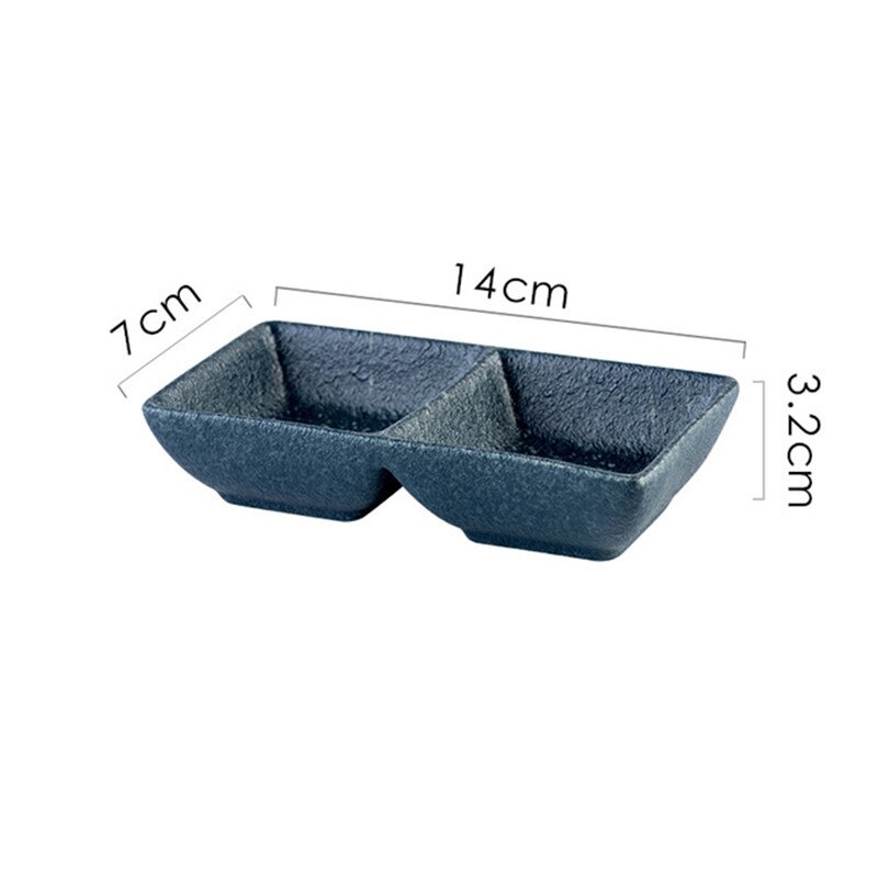 Japanse Keramische Retro Kruiden Saus Schotel Creatieve Boter Mosterd Sushi Azijn Soy Schotel Porselein Schotel Keuken Servies: C