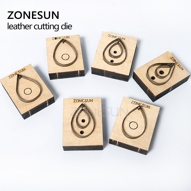 ZONESUN coupe de boucle d'oreille en cuir | Matrice de papier en forme d'art, outil de décoration en cuir pour découpe, Machine à découper, artisanat bricolage