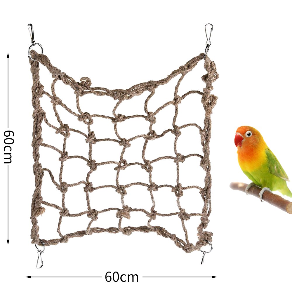 Sjovt mini ferrule legetøj til papegøje intelligens udviklingsspil farverige ringe fugl aktivitet træning legetøj: E