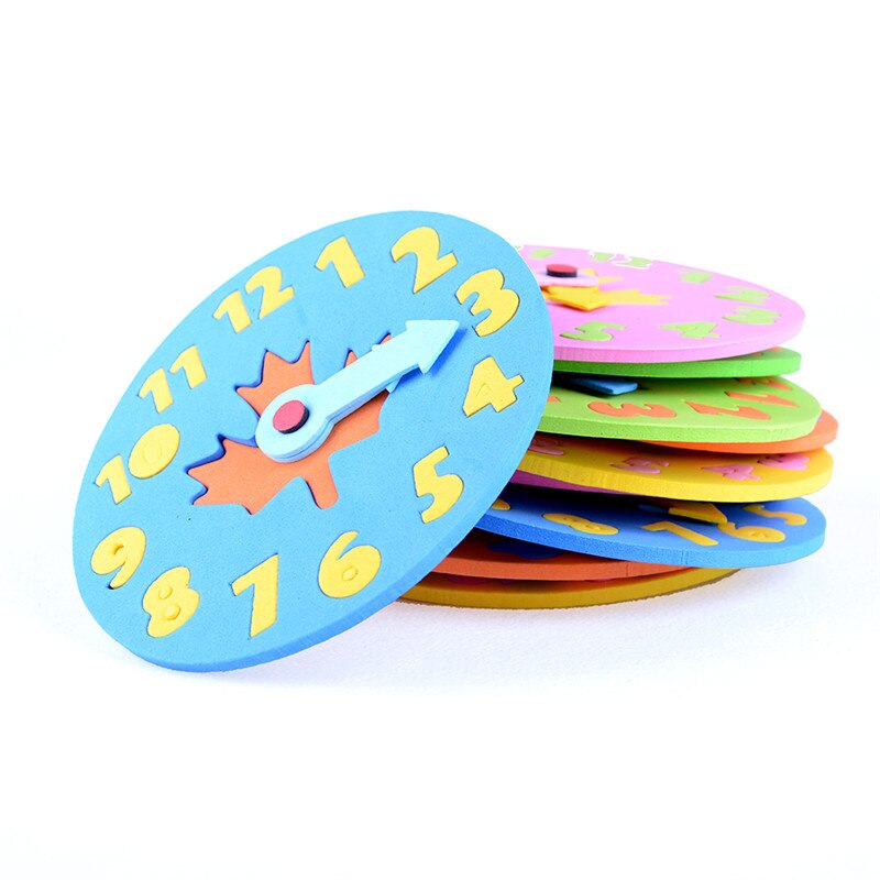 Kids DIY Clock Learning Education 1Piece Kids Wooden Toys Children Toys