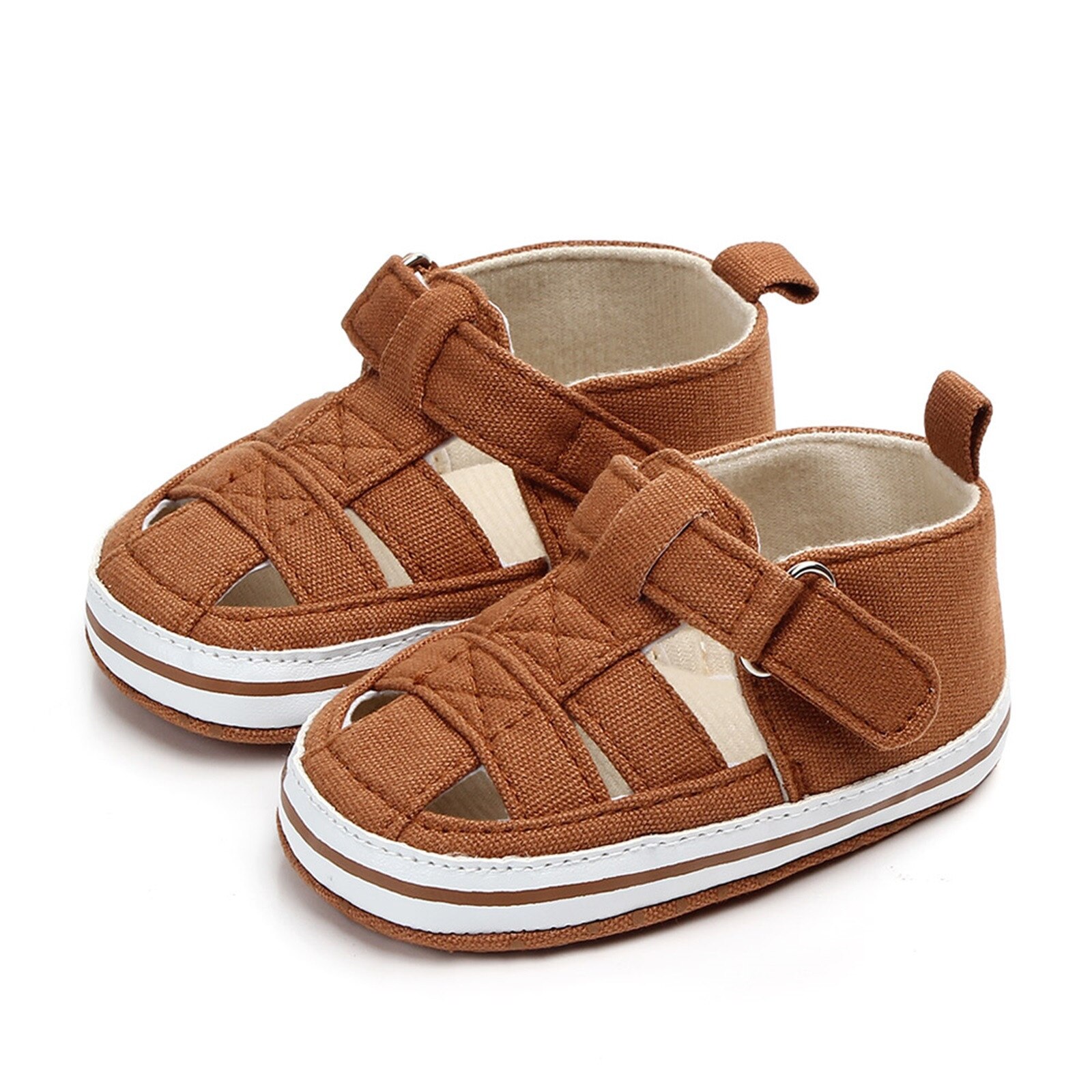 Sandali scarpa First Walker antiscivolo neonato ragazzi bambini bambino estate scarpe da presepe morbide Prewalker sandali traforati antiscivolo