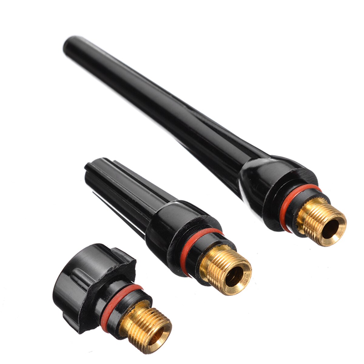 3pcs Tig Welding Torch Back Cap 57Y02 57Y03 57Y04 Long Medium Short Back Caps Kit For WP-17/18/26 Series