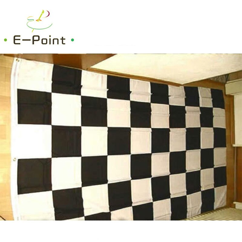 Flag Checkered Black White Start Target 150*250cm Size Christmas Decorations for Home