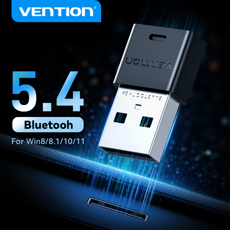 Vention Adattatore Bluetooth USB 5.3 5.4 Dongle per altoparlante per PC Mouse wireless Tastiera Ricevitore audio musicale Trasmettitore Bluetooth