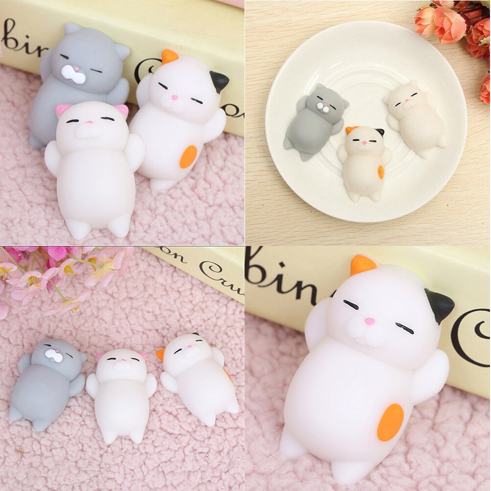 Cute cat Mini Squishy toy antistress ball Squeeze Rising Toys Abreact Soft Sticky squishi stress relief toys