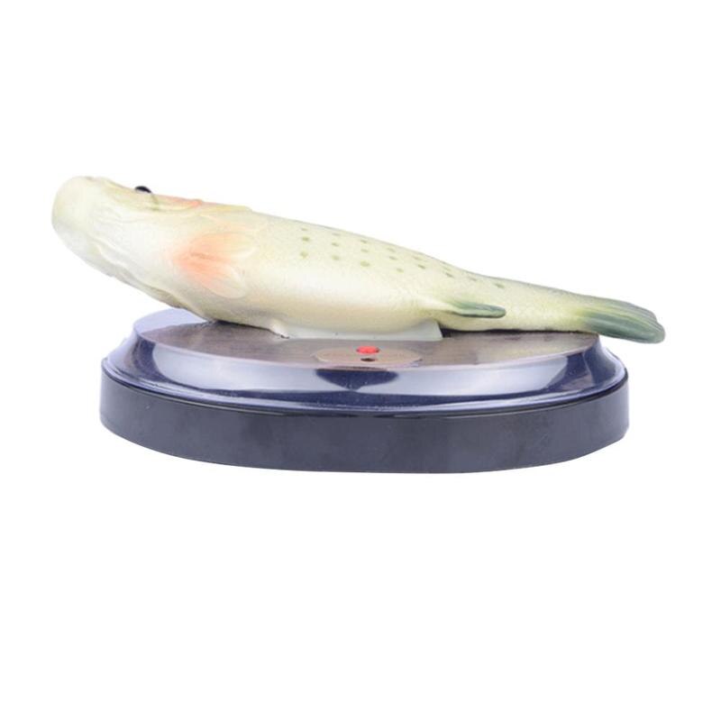 1Pc Elektrische Zingen Zalm Zingen Kloppend Plastic Vis Spoof Speelgoed Kind Halloween Speelgoed Q9V5