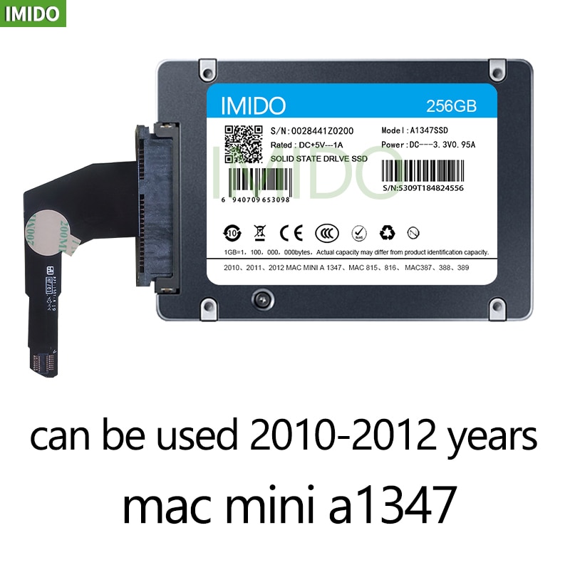 Disque dur SSD, 128 go, 256 go, 512 go, pour Mac Mini A1347, avec convertisseur plus, outil pour ajouter un deuxième SSD, ,