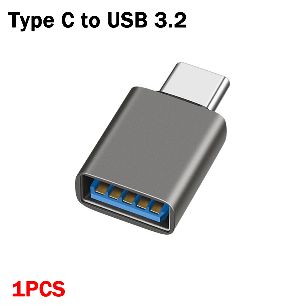 OTG Type-C Male To USB 3.2 Female Mobile Phone Adapters for Cellphone USB Flash Disk Mouse Keyboard Fast Transmission Converters: green