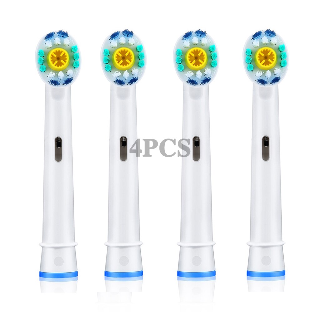 EB50 EB20 Dual Clean Opzetborstels Voor Oral B D12 D16 D100 Cross Actie Floss Action Elektrische Tandenborstel Heads zwart: EB18