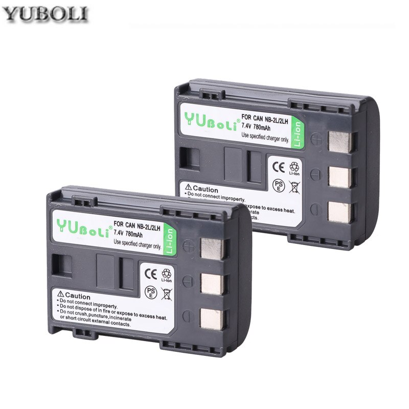 bateria NB-2L NB-2LH NB 2L nb2l NB2LH battery +Dual USB Charger for Canon EOS 400D S80 S70 S50 S60 350D G7 G9 Kiss N X Rebel XT: 2battery
