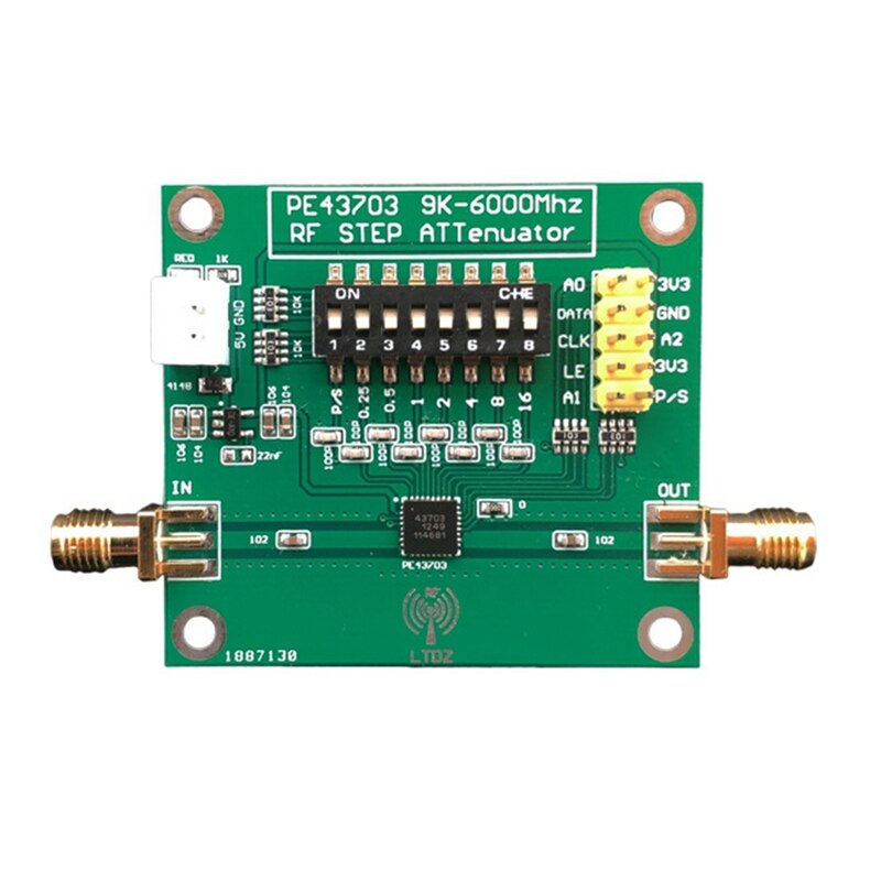 PE43703 Digital Programmable Step Attenuator Module 9K-6GHz 0.25DB to 31.75DB: Default Title