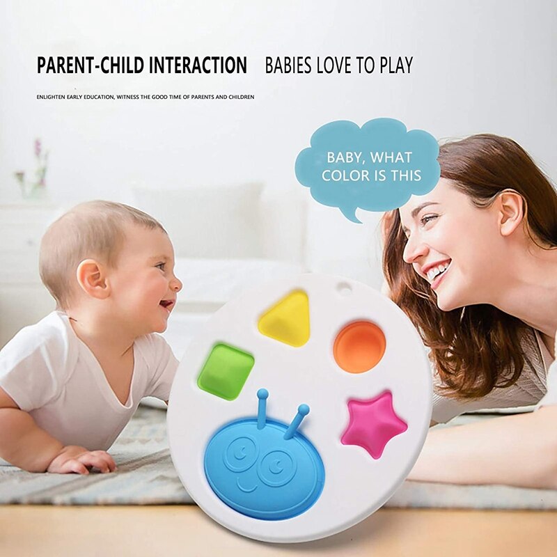 Baby Sensory Toys Simple Dimple Fidget Toy Learning Education Stress Relief Toys for Ages 1-3 Years Old