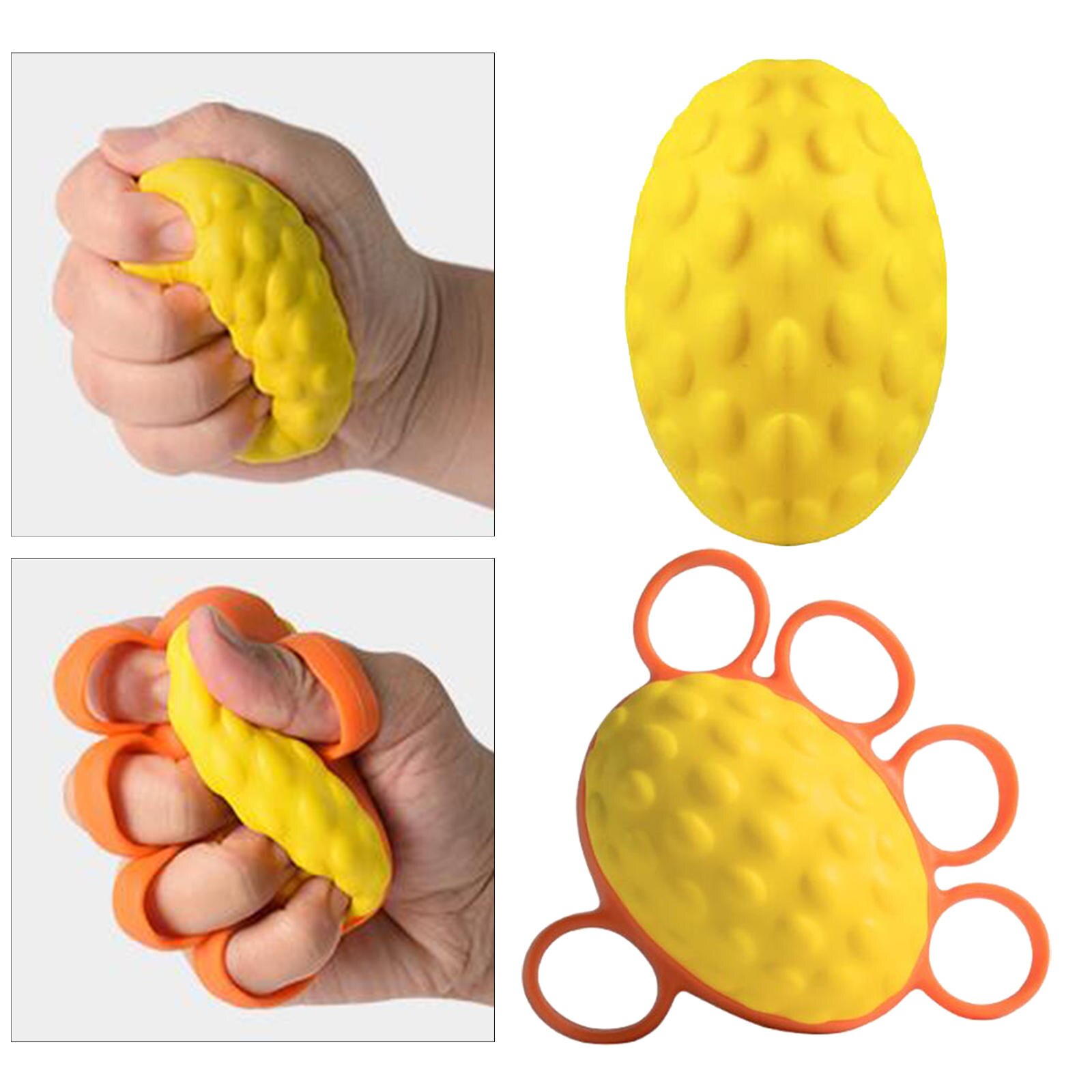Hand Grip Ball Flexibility Exerciser Strength Trainer Squeeze for Home Climbers Elderly