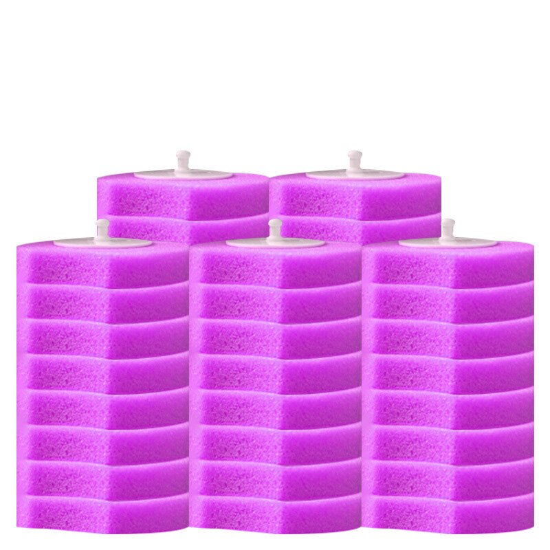 Disposable Toilet Brush Holder Plastic Toilet Bowl Cleaner Brush Without Dead Angle Wall Mounted Cleaner Bathroom Hardware: 8PCS-Lavender