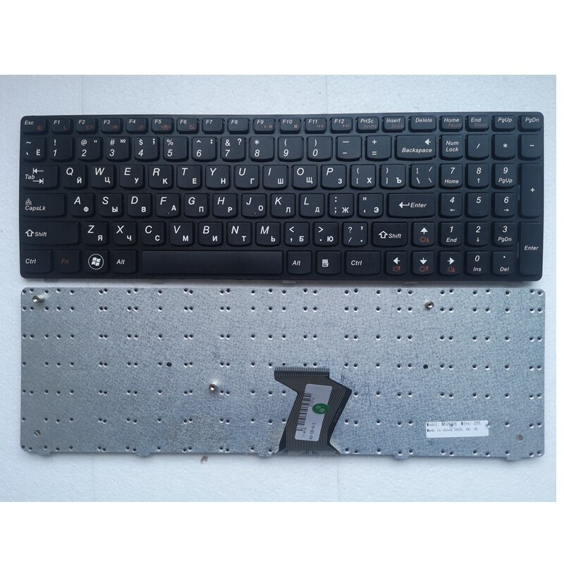 Russisk til lenovo  v570 v570c v575 z570 z575 b570 b570a b570e v580c b570g b575 b575a b575e b590 b590a ru  b580 bærbar tastatur