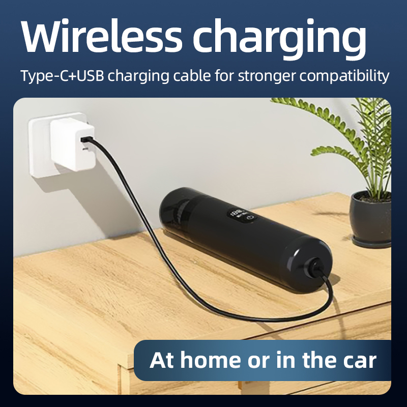 Autostofzuiger, draagbare draadloze handheld met 20000 Pa sterke zuigkracht - 2-in-1 stofzuiger en blazer voor auto, thuis, dierenharen