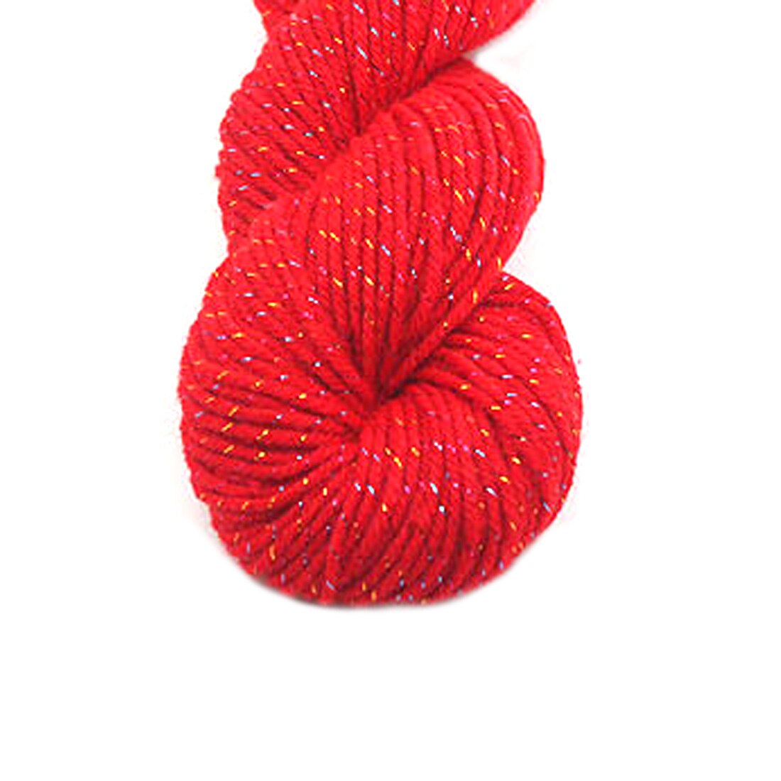 Natural Soft Acrylic Yarn Thick Yarn for Knitting Baby Wools Crochet Yarn Weave Thread With Gold Line: Red