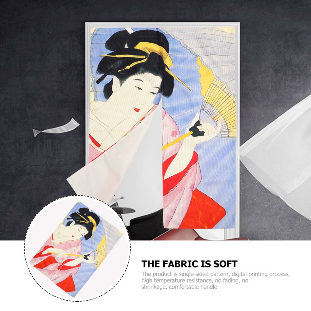 Printing Pattern Door Curtains Divider Doorway Curtain for Home