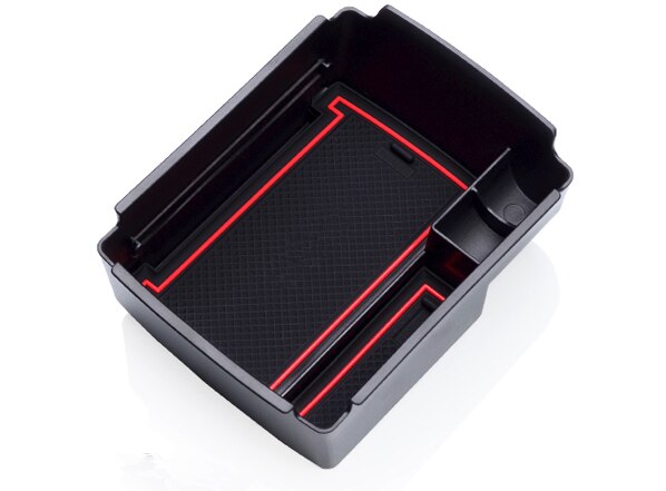 Armrest Storage Box for Volkswagen Golf 7 Console Stowing Tidying Golf Mk7 VII 5G GT I R 1.2 TSI 1.0 1.4 1.8 2.0 TDI: Red