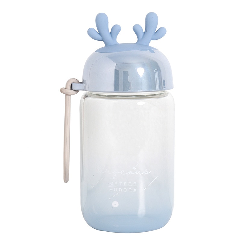 Gradient hjorthorn 300ml söta vattenkopp barns resande vattenkopp färgglada flickor