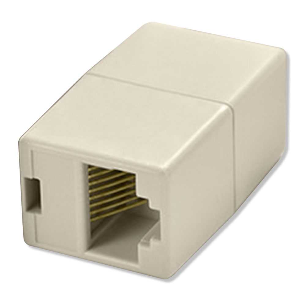 Acoplador de Cable RJ45 Beige Cat 8 7 6a 6 5e 5 Adaptador 1000Mbps Doble Hembra Módulo Alargador Extensor Ethernet LAN