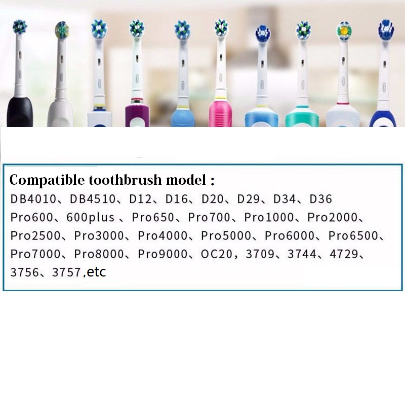 4/8/12 Pcs Electric Toothbrush Replacement Heads Soft Bristles Tooth Brush Head For Oral B Toothbrush Nozzles Oral Clean Care